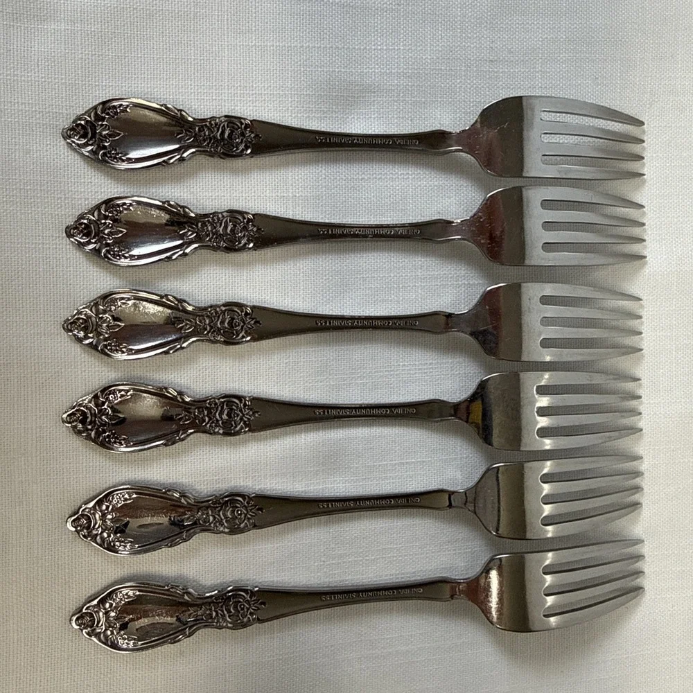 Oneida Plantation‎ Dinner Forks Community Stainless Flatware Set of 6